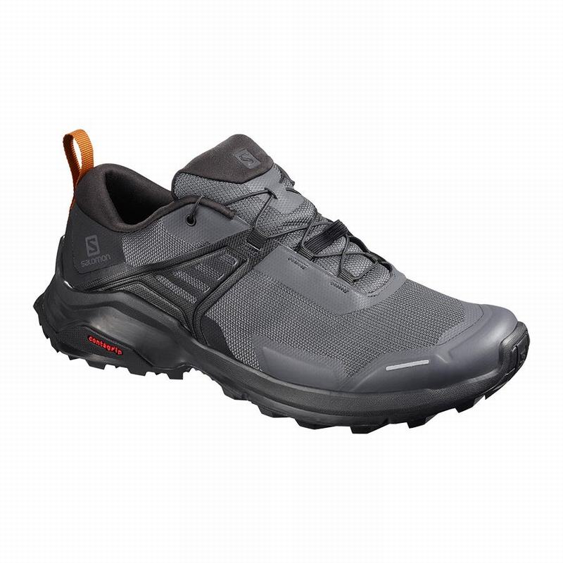 Salomon Singapore Mens Hiking Shoes - X RAISE Dark Blue/Black | 98723-BNQH